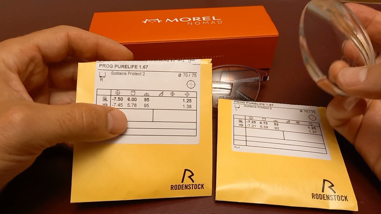 Szkła Korekcyjne *10 / Rodenstock Progressiv Purelife + Oprawy Morel + Linijka Shamir