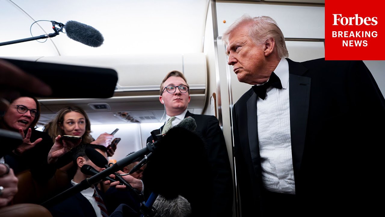 FULL AIR FORCE ONE GAGGLE: Trump Takes Questions About Iran, Kevin Warsh, And More