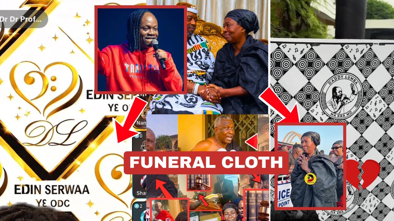 Wow🔥LEAKED 😳DADDY LUMBA 2ND FUNERAL CLOTH.. BEAUTIFUL DESIGNS🥰 GOLD DESIGN🥰 BLACK & WHITE🔥