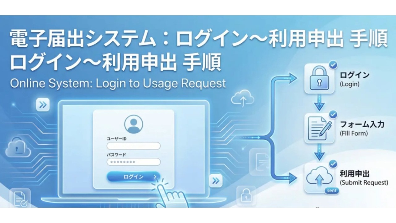 【出入国在留管理庁】電子届出システム｜ログイン〜利用申出まで完全解説　　Online Notification System Guide｜Login to Usage Request