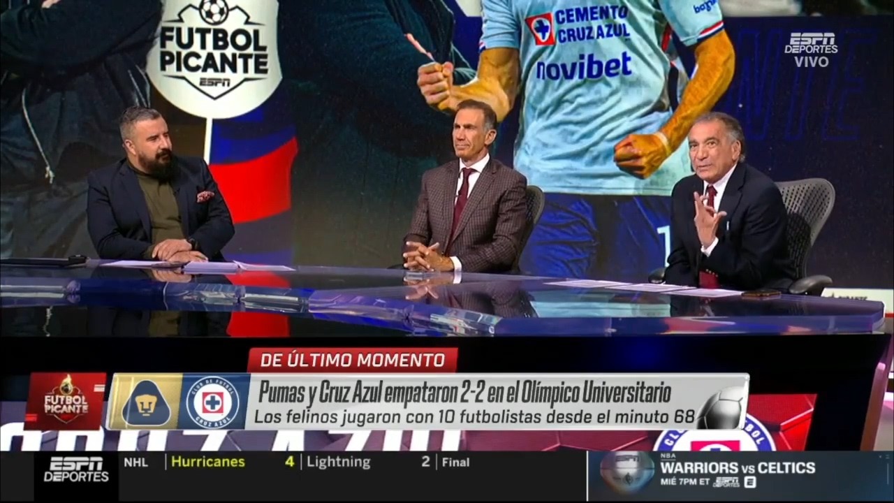 Futbol Picante🔥14 de mar🔥Pumas y Cruz Azul empataron 2-2 en el Olímpico Universitario