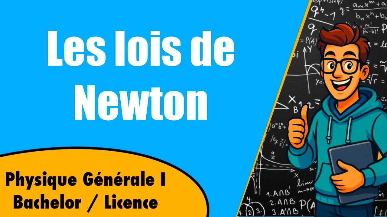Physique générale 1 - Les 3 lois de Newton EXPLIQUÉES (simplement)