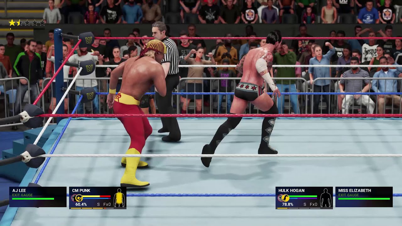 WWE 2K19 Full Match Mod Gameplay - Hulk Hogan vs CM Punk Dream Match