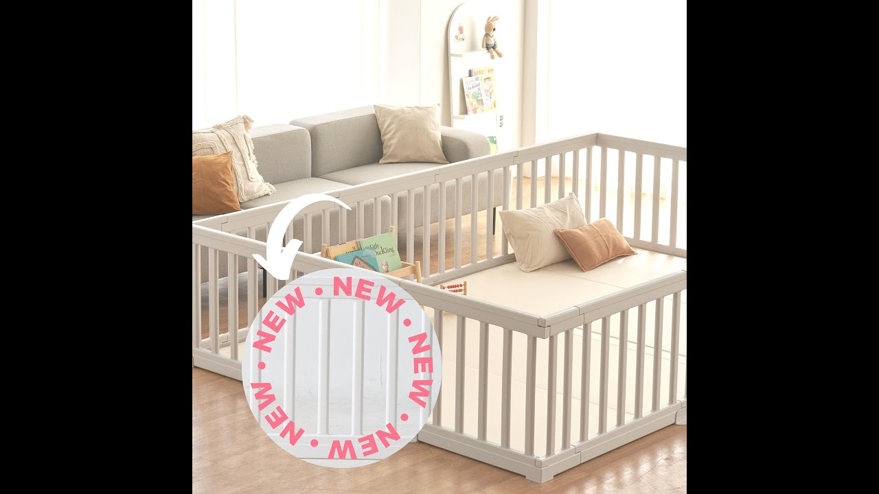 Anuri NEW! Straight-frame Play Yard Installation Video 베이비룸 설치가이드 영문
