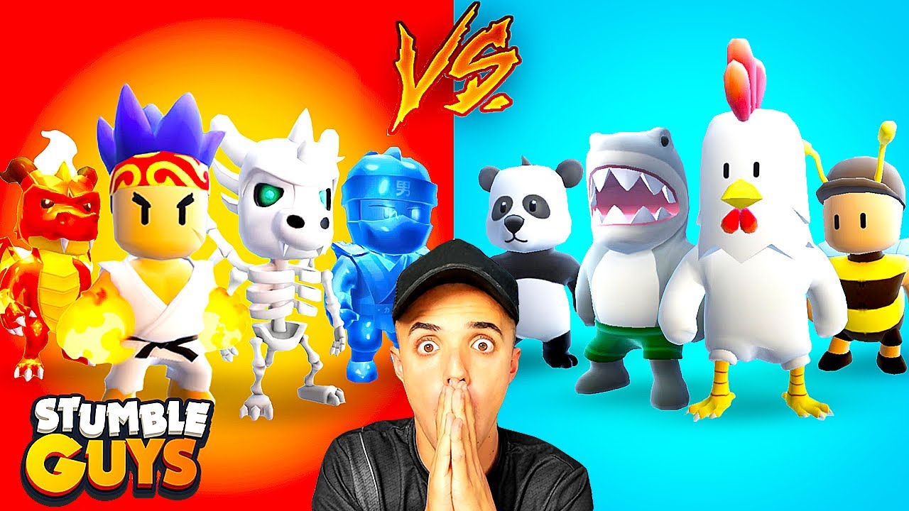 SKINS *ESPECIALES vs ANIMALES* BATALLA FINAL en STUMBLE GUYS...😨 - Jonbtc