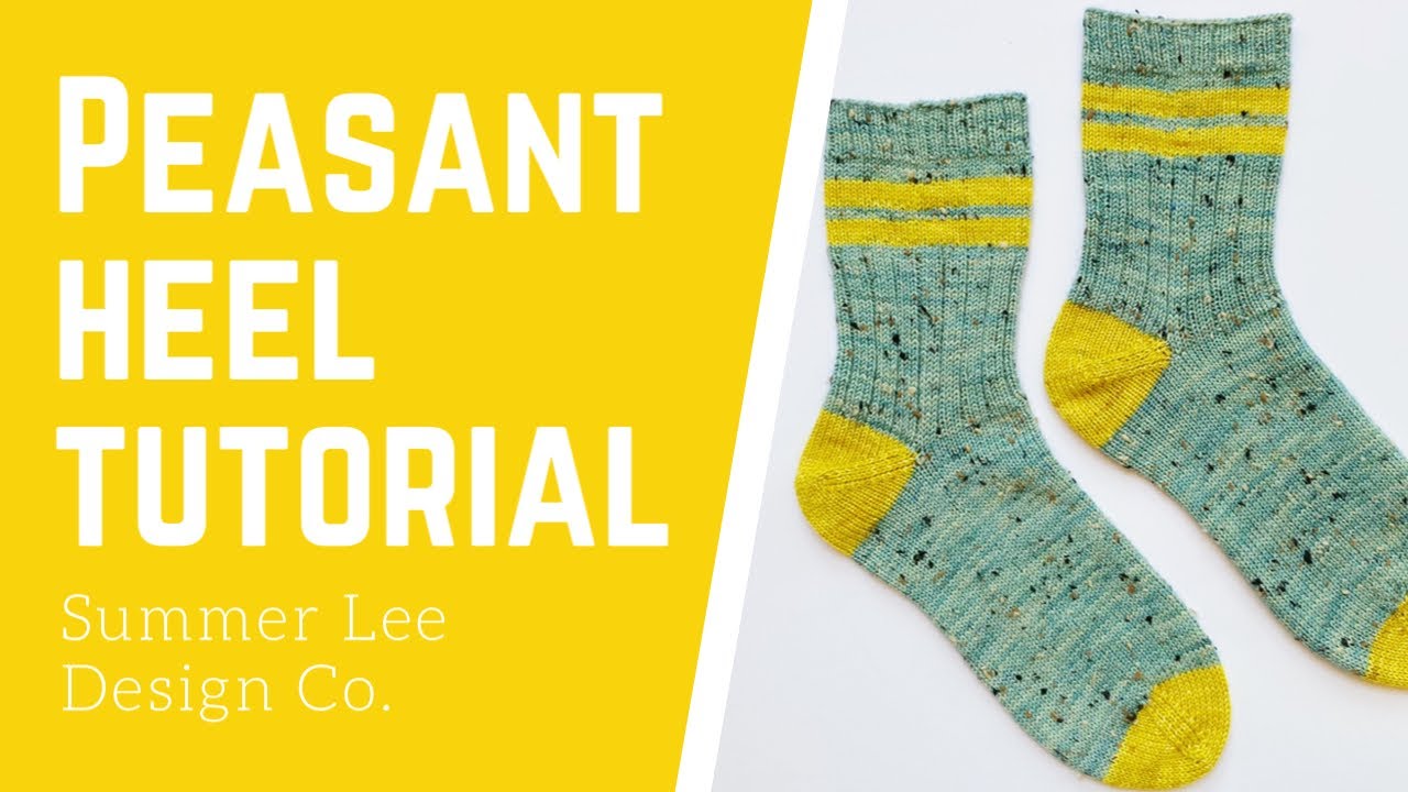 Вязание крестьянской пятки: возвращаем петли пятки на спицы