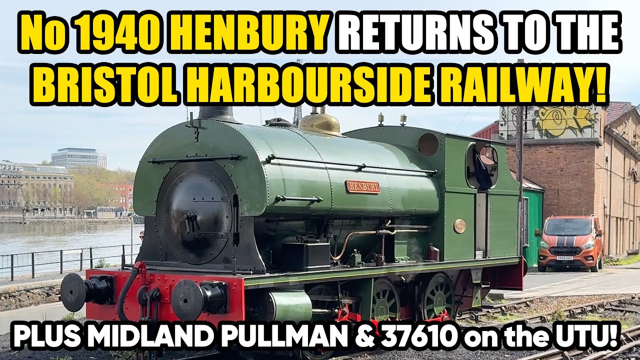Peckett & Sons 1940 Henbury RETURNS to the BRISTOL HARBOUR RAILWAY! + Midland Pullman and 37610!