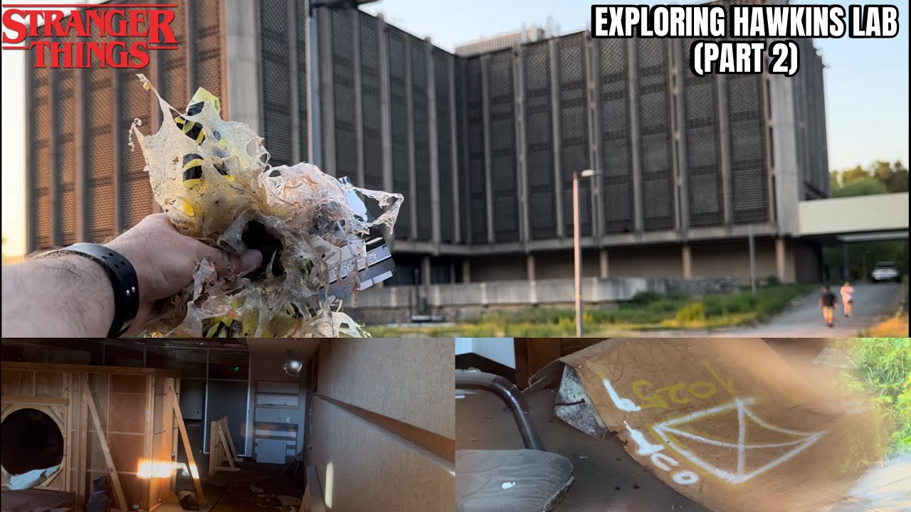 Crazy stuff left behind inside Hawkins Lab! (Stranger Things filming locations)