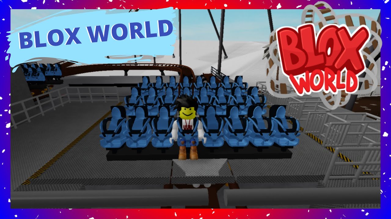 RIDING THE BEST ROLLERCOASTERS!! - Roblox Blox world Theme Park - Roblox Christmas Theme Park