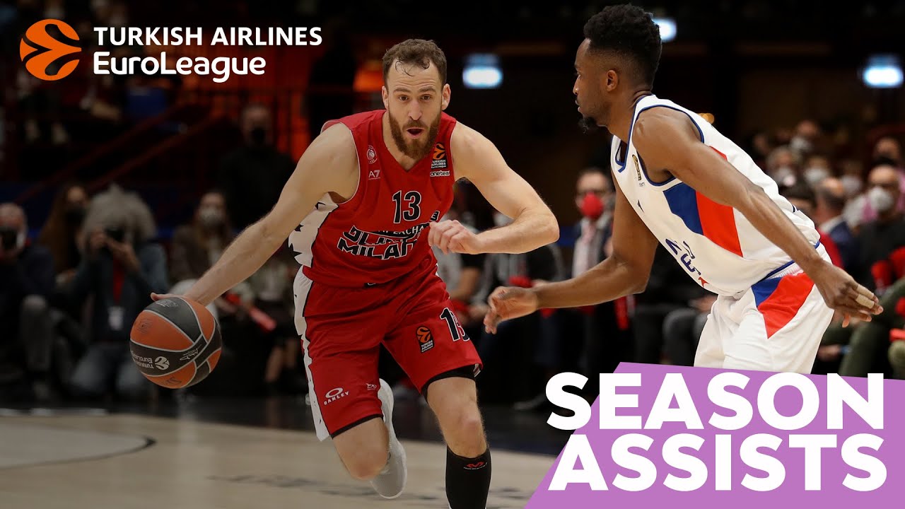 Sergio Rodriguez | Season Assists | 2021-22 Turkish Airlines EuroLeague