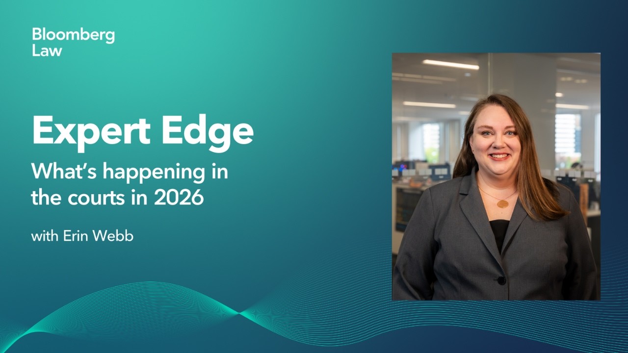 Программа Bloomberg Law Expert Edge с Эрин Уэбб