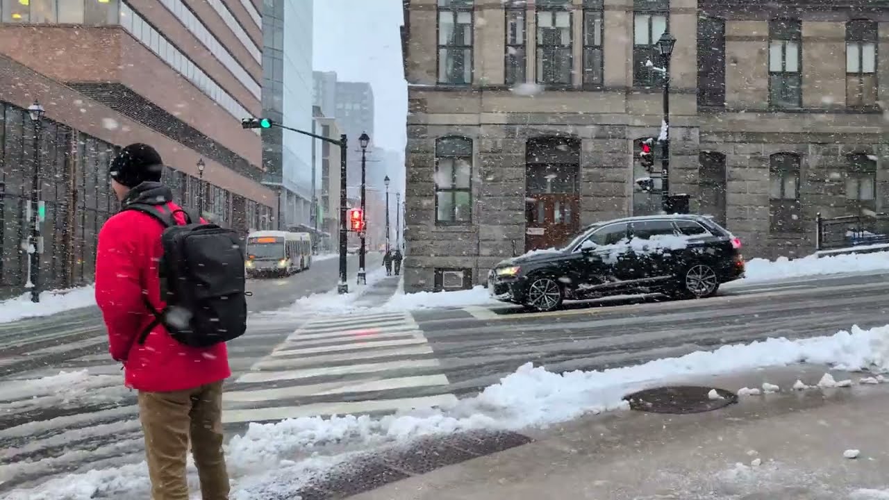 Walking in Halifax Snow Storm