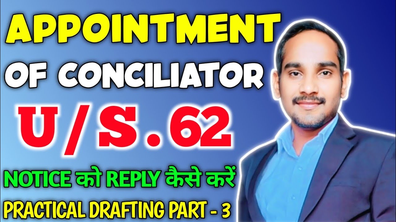 How to reply Invitation for Conciliation under Section 62 of the Arbitration and Conciliation Act