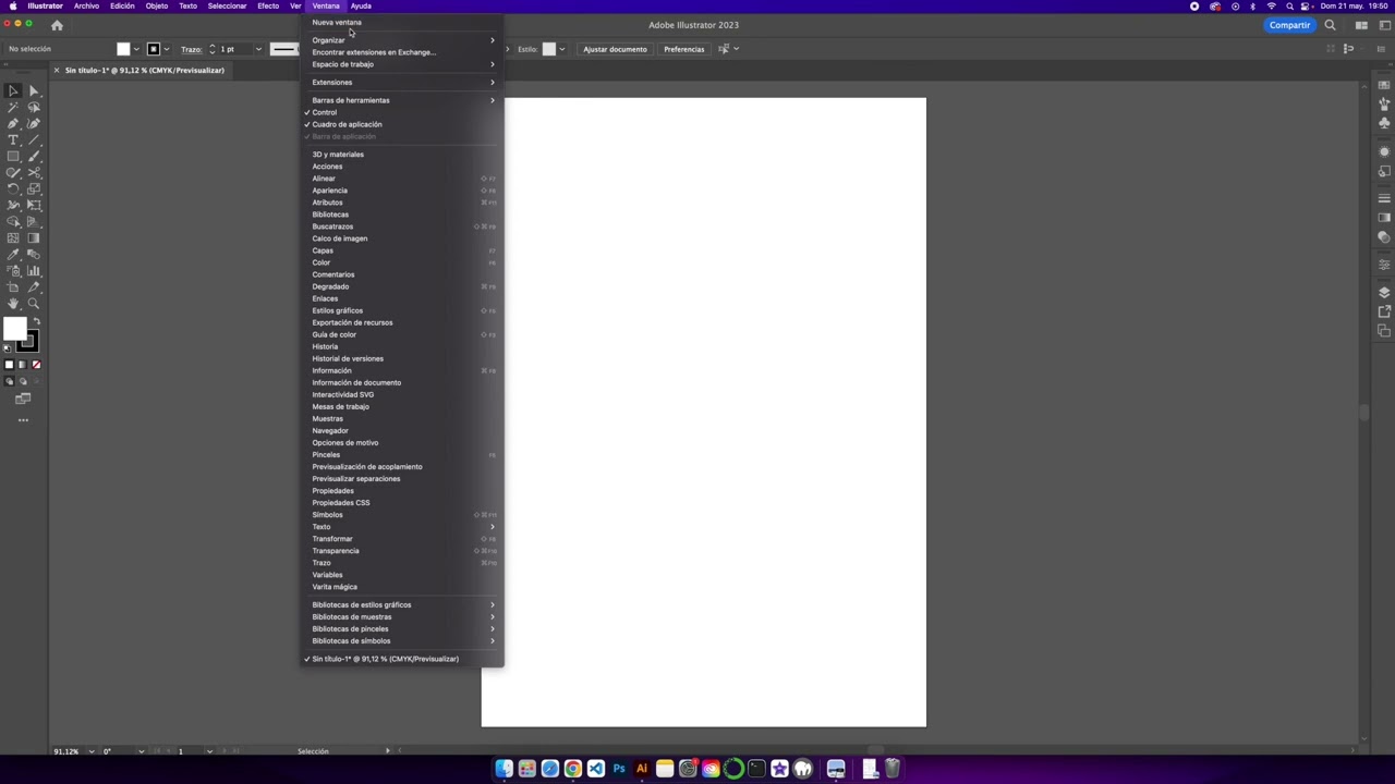 Ocultar los archivos recientes en illustrator - optimizar el espacio de trabajo en illustrator
