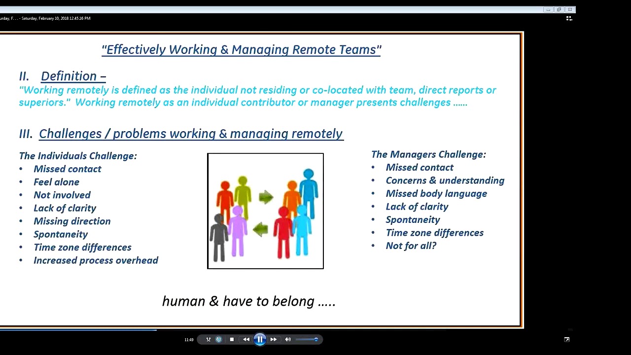 Webinar: Working Remotely - Effectively Working With and Managing Remote Workers