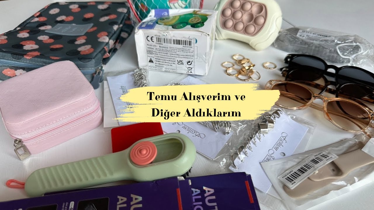TEMU Alışverişim ve Diğer Kargoları Birlikte Açalım | Son zamanlarda neler aldım ? 🛍️
