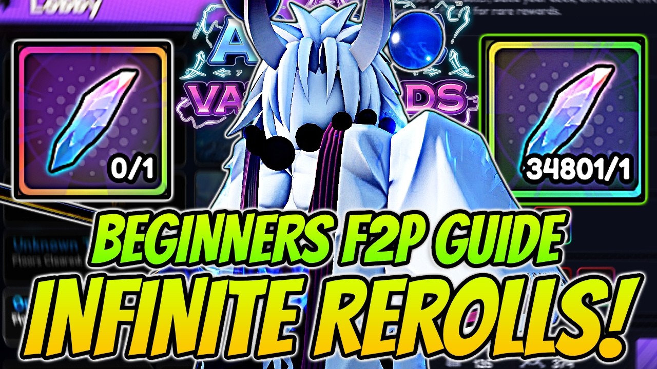 ЛУЧШИЙ гайд для новичков (F2P) по бесконечным рероллам в Anime Vanguards!