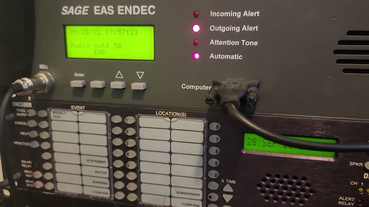 FLASH FLOOD EMERGENCY due to Hurricane Ian - Sage EAS Endec Relay (09/28/22)