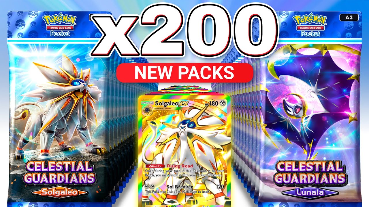 GOD PACK!!! I Opened 200 Celestial Guardians Packs!