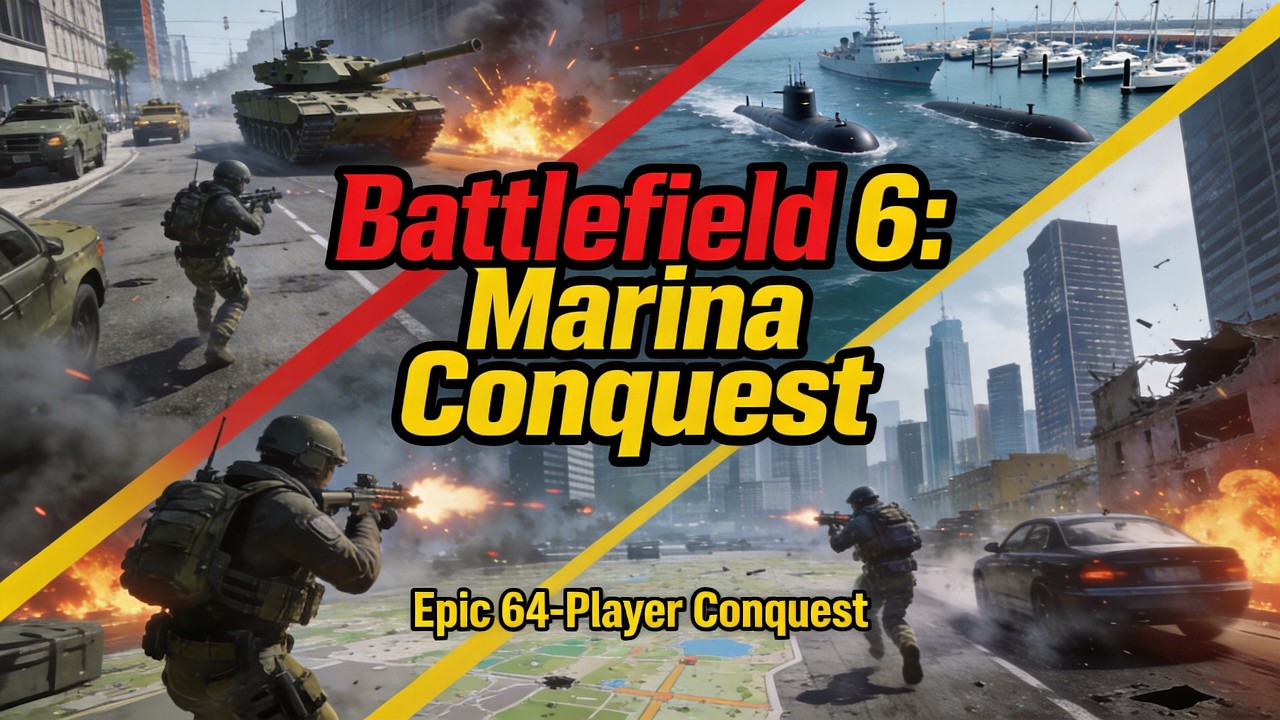 Marina Conquest created by Lab_TOKAI_WiLM #battlefield6 #battlefieldportal with bots!