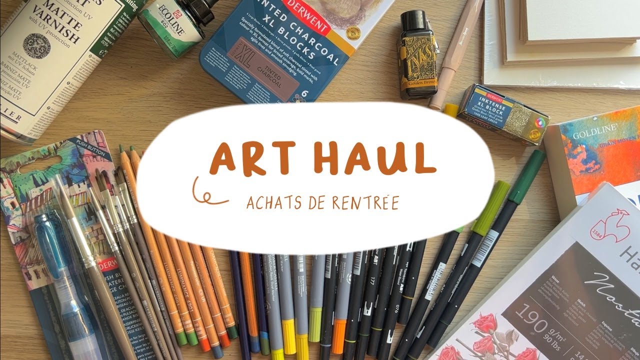 ART HAUL de RENTRÉE 2024 ✷ Feutres Goldfaber, Tombows, crayons luminance, stylo plume …  ✷| ART HAUL