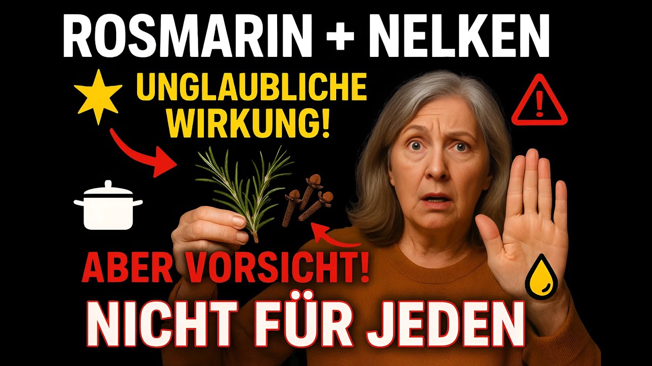 ROSMARIN + NELKEN: Unglaubliche Wirkung - ABER VORSICHT