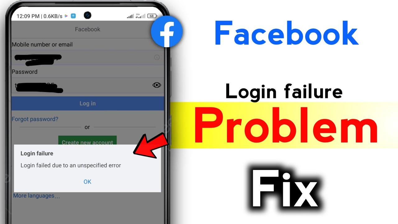 Facebook login failure || Facebook login failed due to an unspecified error problem solve