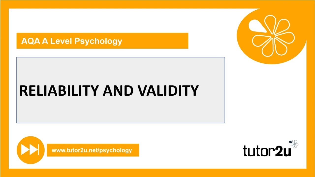 Reliability and Validity Explained | Research Methods | A-Level Psychology