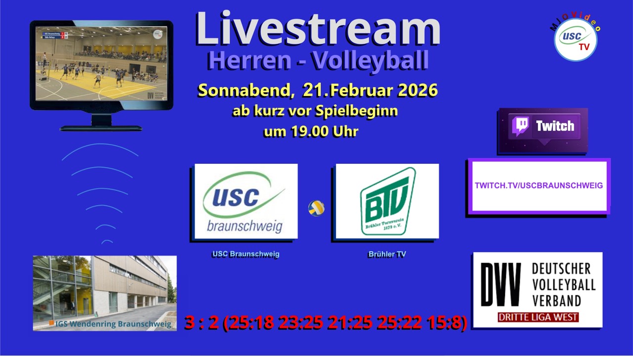 USC Braunschweig ist am 21.02.2026 gegen den BTV der glücklichere Gewinner