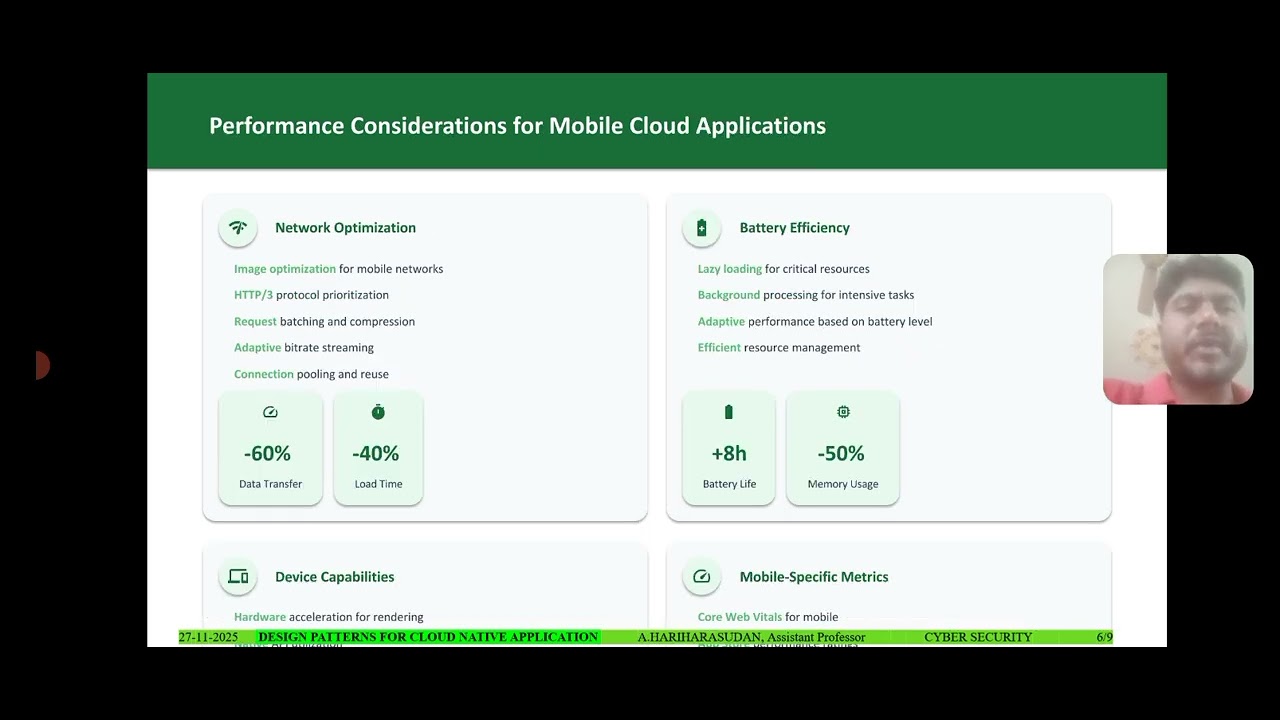 Growth Mobile computing Functional design| Cloud Native Applications|SNS Institutions 