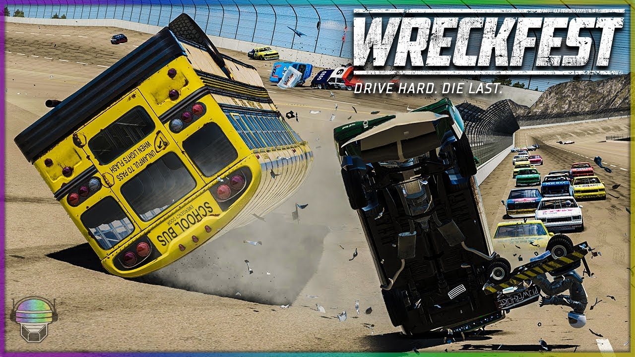 ПОЛНОЕ БЕЗУМИЕ В ТАЛЛАДЕГЕ! | Wreckfest | Легенды NASCAR — Автобусы — Газонокосилки