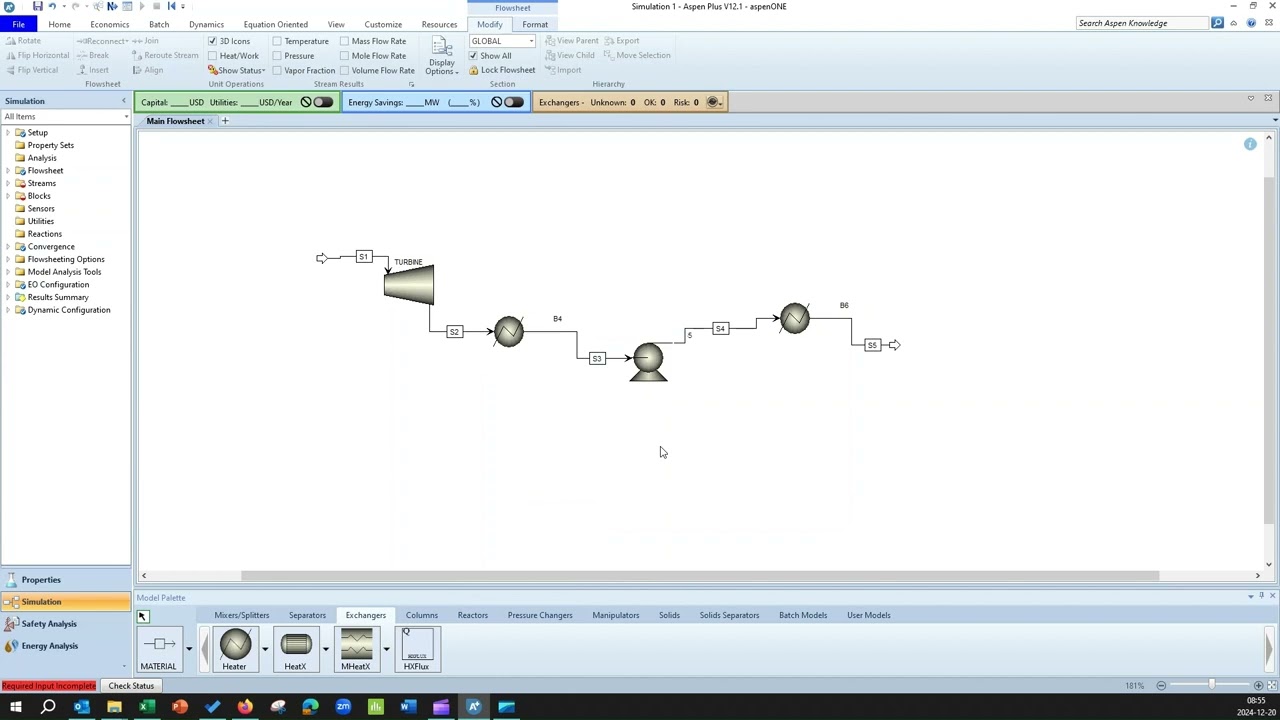 Part 2: Setting Up the Cycle an Ideal Rankine Cycle in Aspen Plus