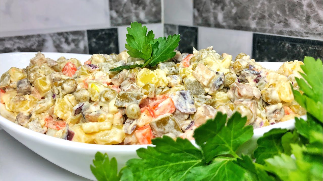 Rețetă de post! Cum să faci salata preferată &icirc;n post! Salată olivier de post! Olesea Slavinski