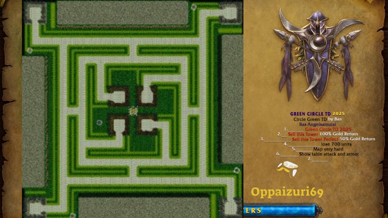 Green Circle TD | Warcraft 3 Reforged GreenCircleTD GreenCircle Tower Defense Oppaizuri69