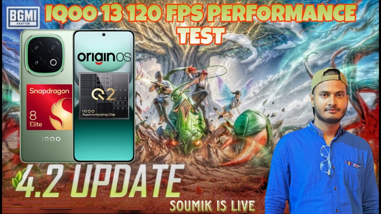 🔴ORIGIN OS 6 | IQOO 13 BGMI 120 FPS PERFORMANCE TEST#shortlivestream #shortsfeed #bgmi #iqoo13
