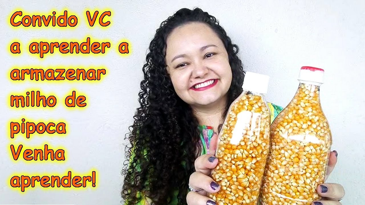 Armazenamento de milho de pipoca🍿