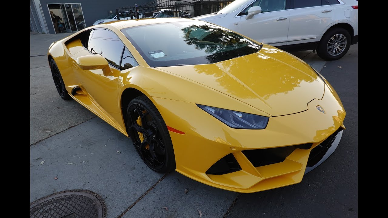 2020 Lamborghini Huracan EVO Yellow - Full STEK DYNOShield PPF and CQFR Coating