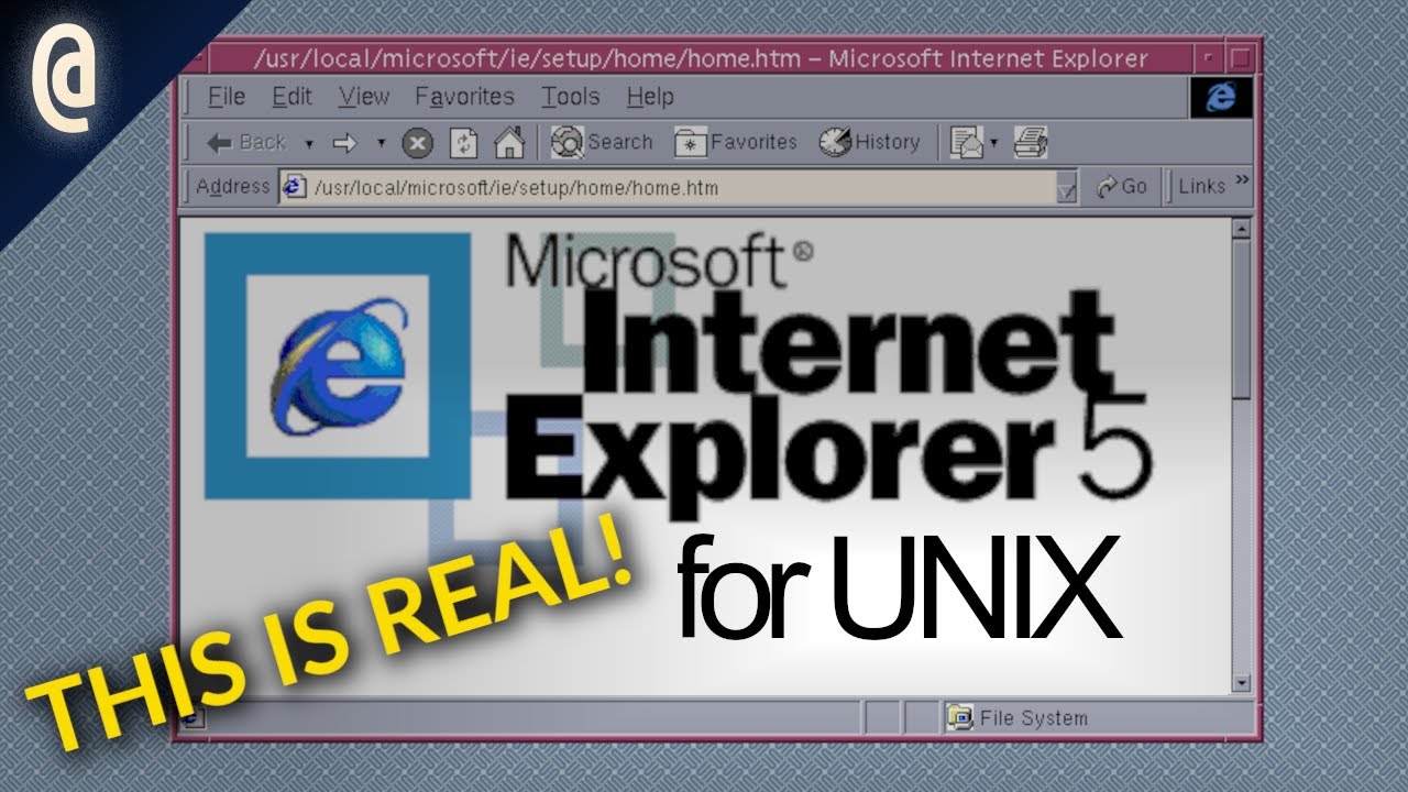 ВЕЩИ, КОТОРЫЕ НЕ ДОЛЖНЫ СУЩЕСТВОВАТЬ: Internet Explorer для UNIX