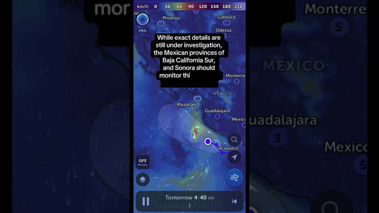 Invest 94E (September 1, 2025) #Invest94E #Hurricane #TropicalCyclone #Mexico #tropics