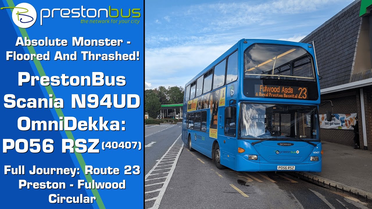 (Monster!) Preston Bus Scania N94UD OmniDekka: PO56 RSZ