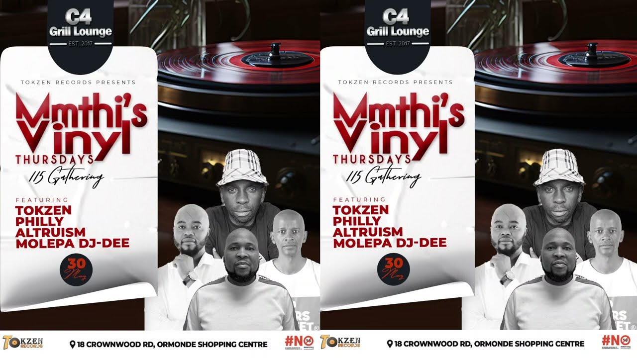 115 Gathering MOLEPA DJ-DEE at C4 Grill Lounge "Mmthi's Vinyl Thursday's"