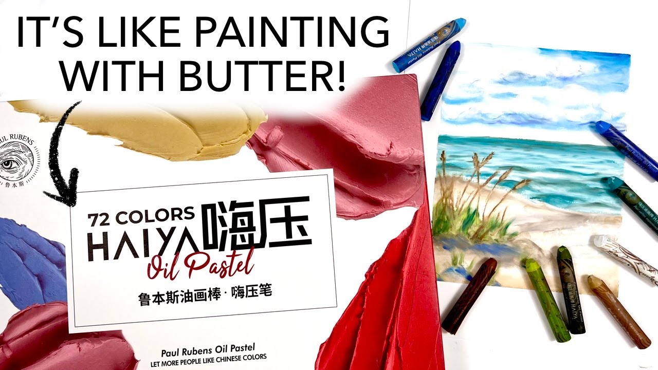 Testing Paul Ruben's NEW Oil Pastels! It's Like Painting With Butter!
