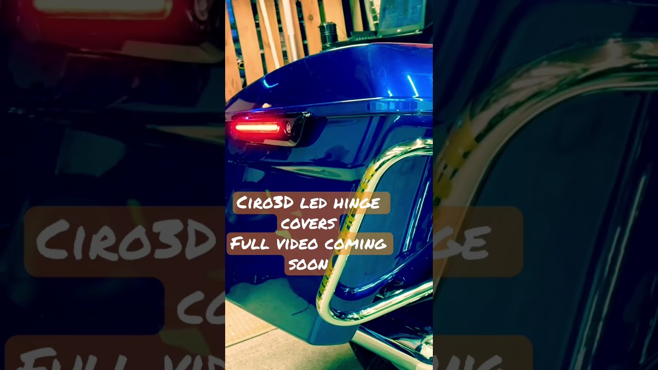 Ciro3d LED Lighted Hinge Covers | 2016 Harley Davidson Road Glide Ultra | full video coming soon