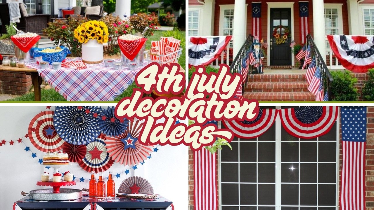 *2025* All-American 4th of July Decorations Ideas | Patriotic Party Themes, Wreath, Outdoor