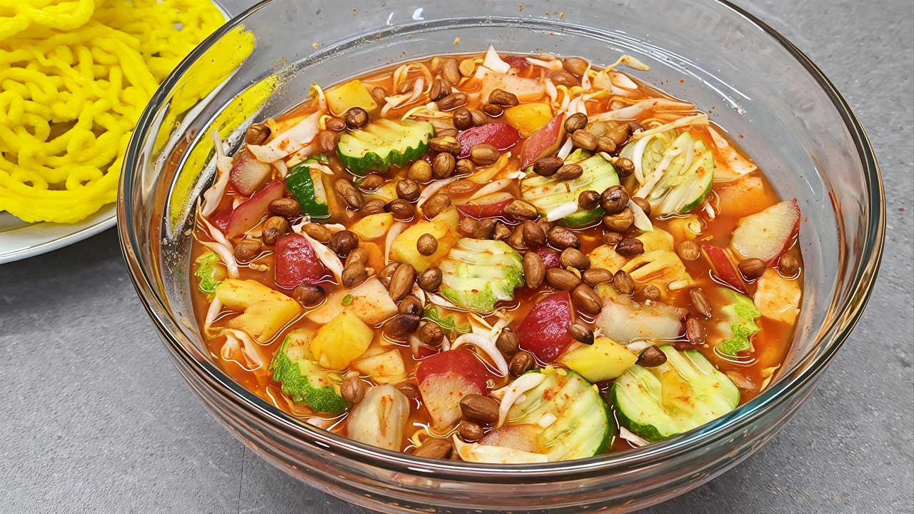 SEGER BANGET !! RESEP RUJAK CUKA ATAU ASINAN SAYUR BUAH