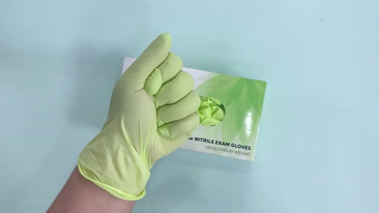 FINITEX 3.2 Mil Green Nitrile Gloves – (XS-XL) | 100 Gloves/Box 