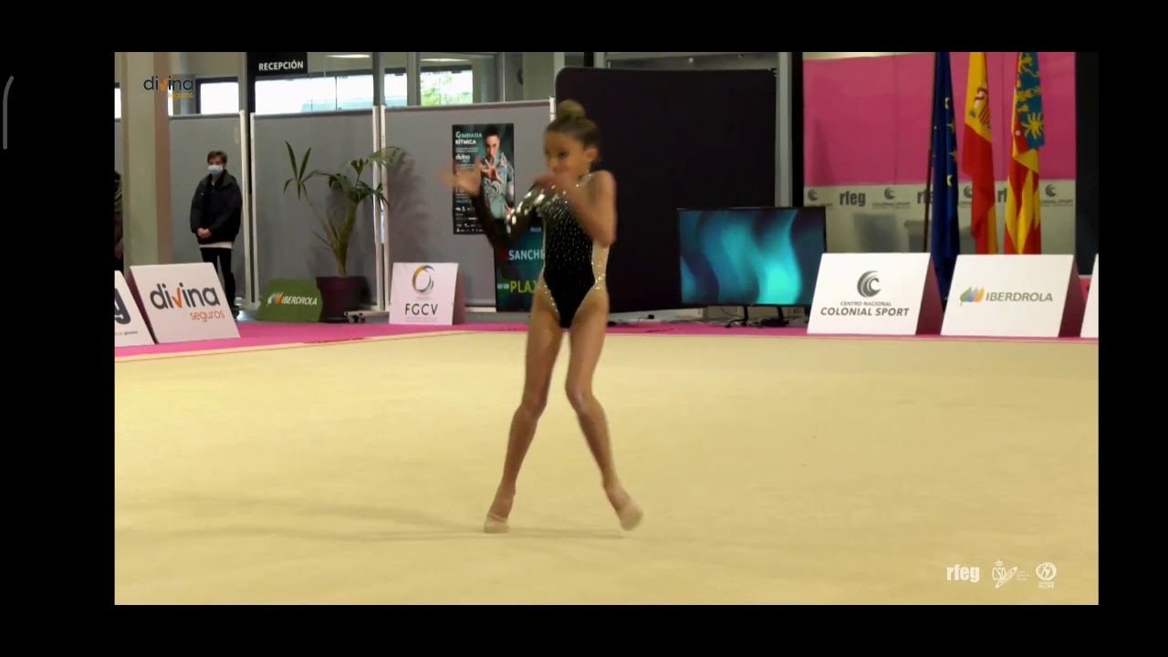 Paula Sánchez Giner. Campeonato España Absoluto. Manos libres. Rítmica Santomera (Murcia)