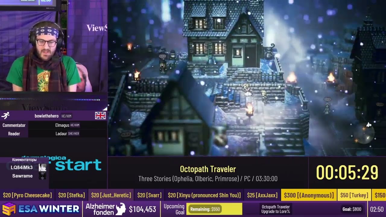 Octopath Traveler [Three Stories (Primrose, Ophelia, Olberic)] от bowiethehero - #ESAWinter22 [RU]