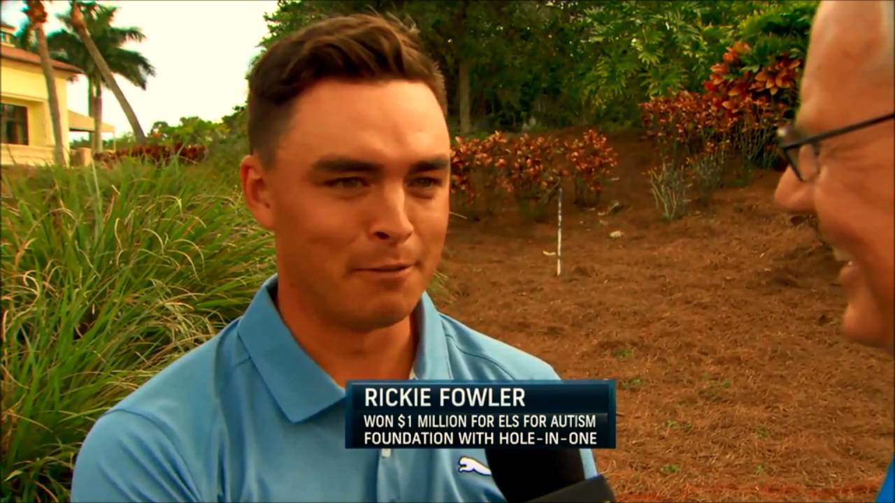 2016 Els for Autism Pro-Am: Rickie Fowler Hole-In-One Compilation