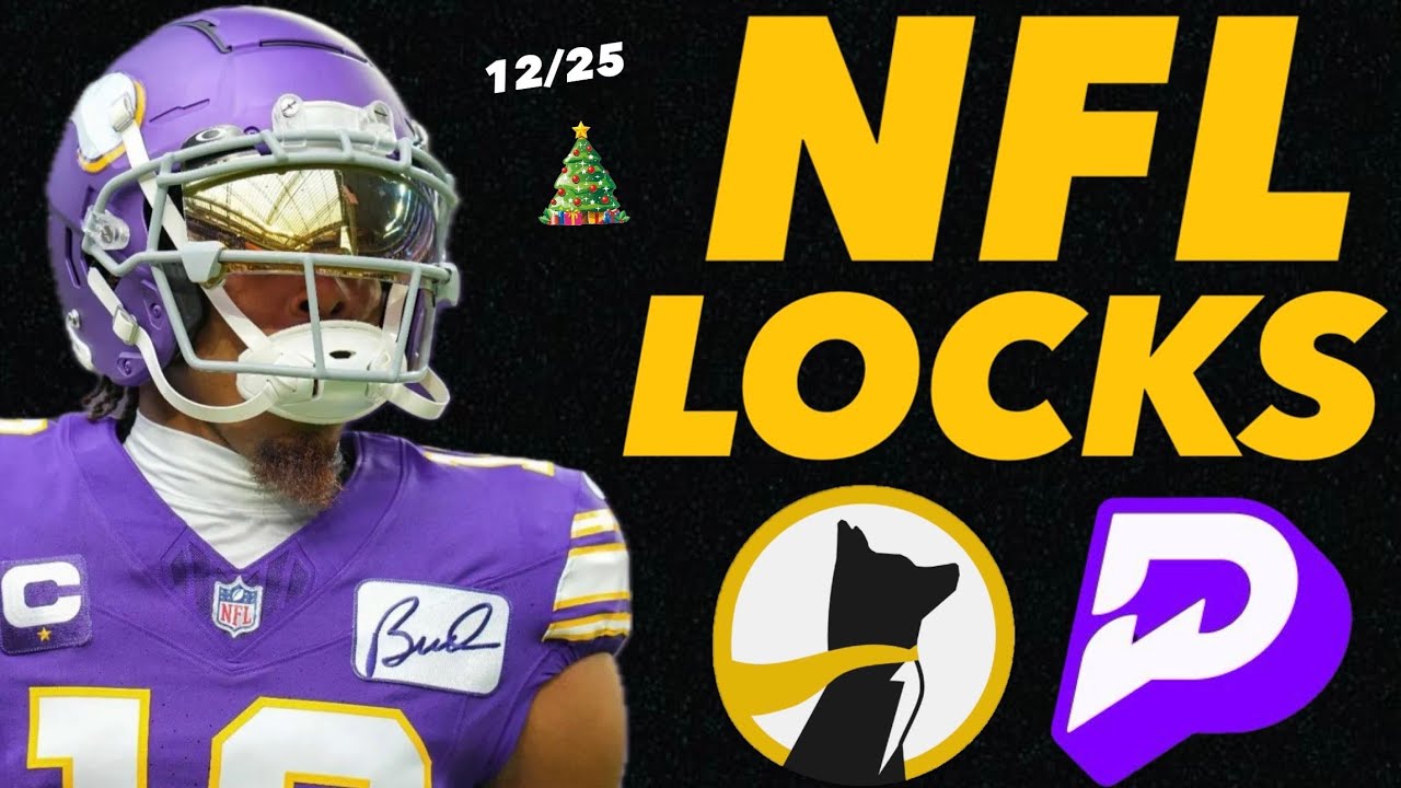 PRIZEPICKS NFL CHRISTMAS DAY 12/25/25 - FREE PICKS!!!  (22-1 RUN!!!) - BEST PLAYER PROPS - TODAY